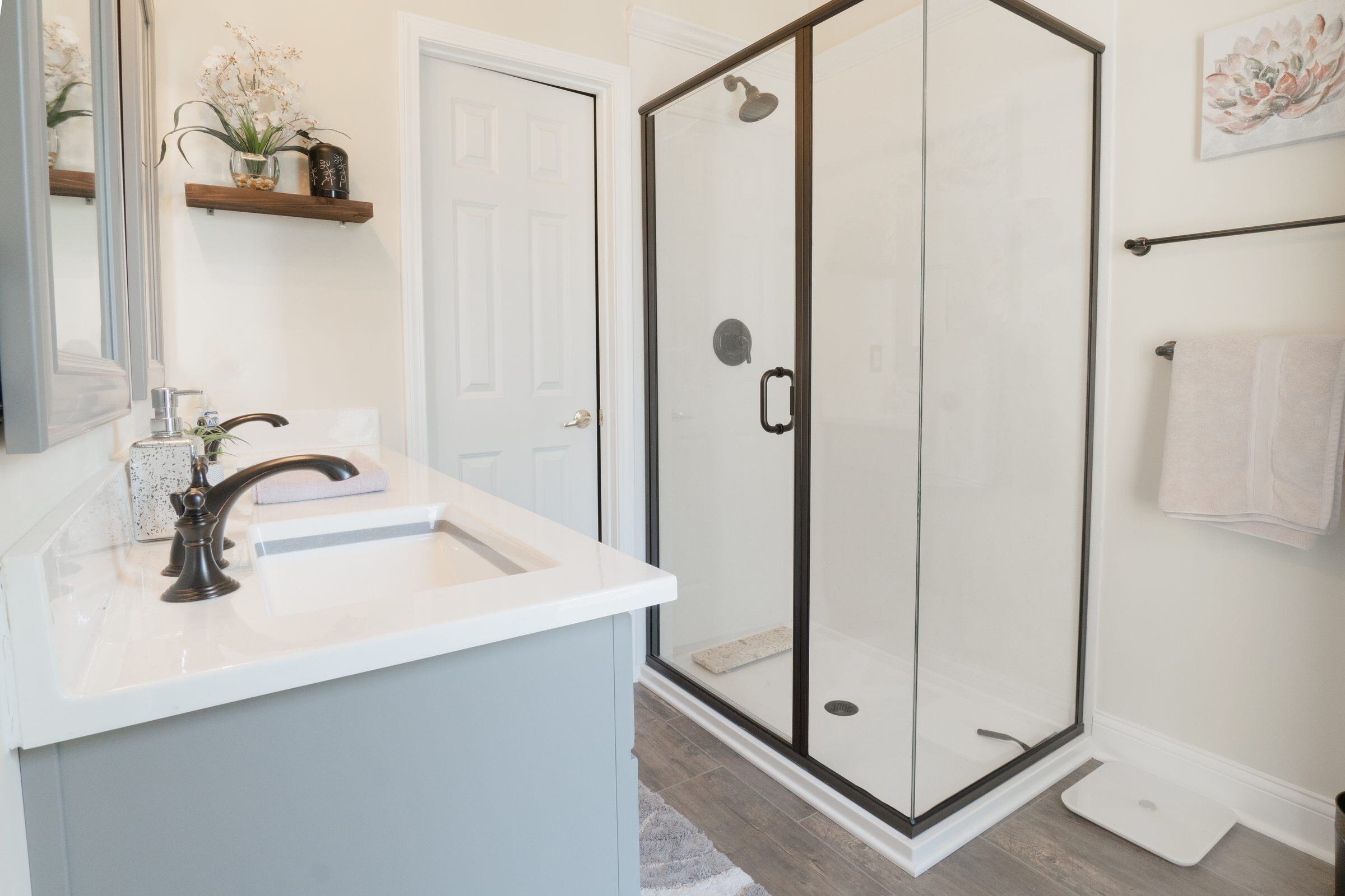 Second view of the remodeled Circleville bathroom
